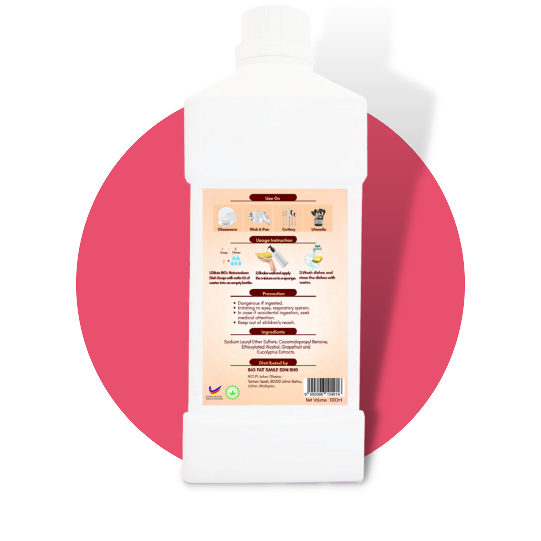 BIG+ Natureclean Premium Dish Soap | 2 x 1000ml