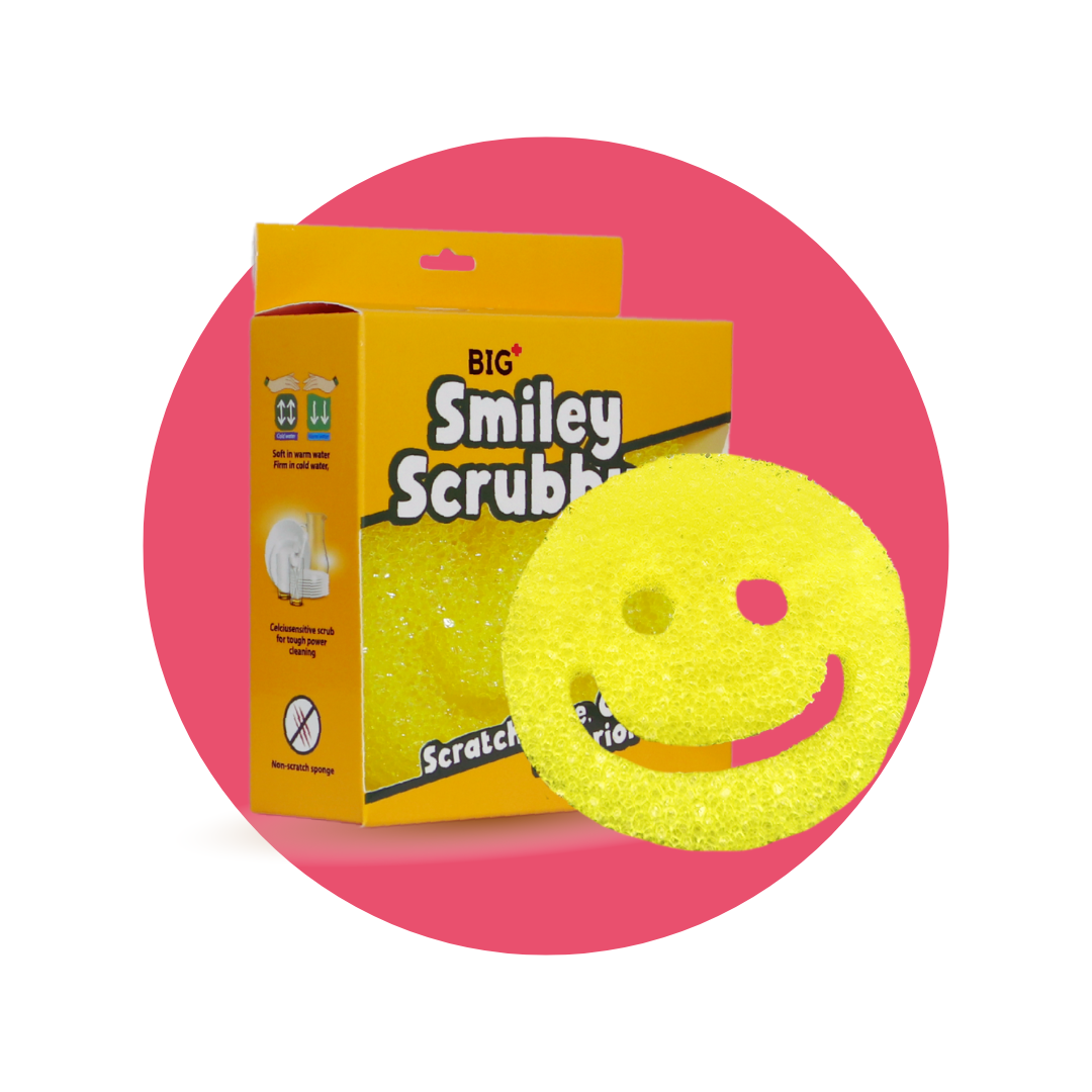 BIG+ Smiley Scrubby Sponge